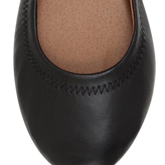 Lucky Brand Emmie Ballet Leather Flats Color Black in size 7.5 - Picture 7 of 12